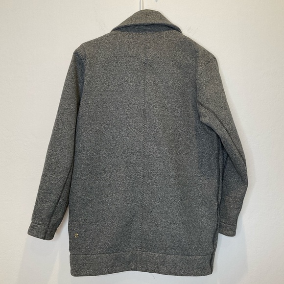 Lululemon Cozy Car Two Buttoned Coat Collared Side Pockets Heather Grey - Picture 10 of 16